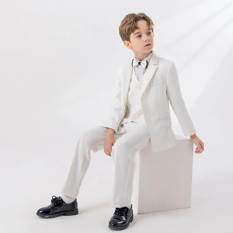 Boy white suits for weddings best sale