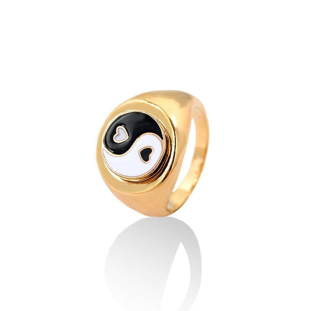 Yin yang promise deals rings